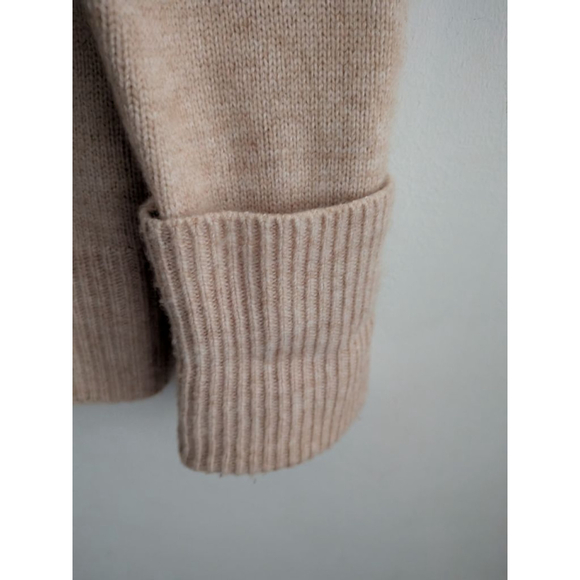 Women's PAIGE Beige Cutout Turtleneck Wool Blend Sweater S - Picture 10 of 13